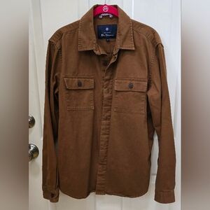 Ben Sherman Brown Denim Like Shirt Jacket Size M